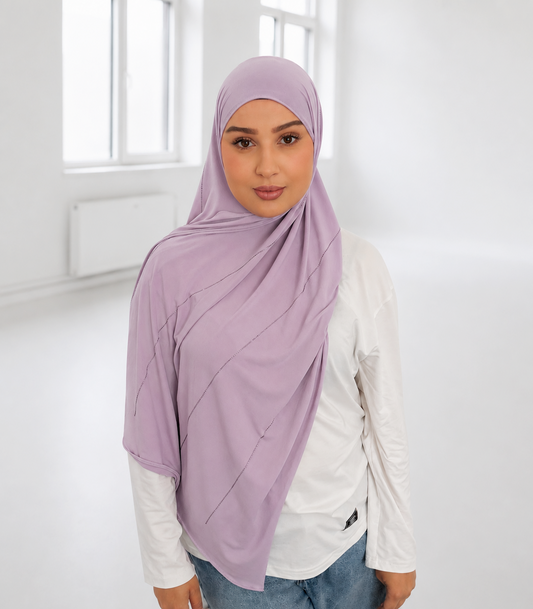 Jersey Strass - Mauve